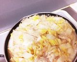 落としたまごのみそ汁 白菜で作り方5写真