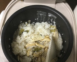 野沢菜・たけのこ・舞茸の炊き込みごはん作り方7写真