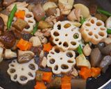 ごろごろ野菜の甘〜い筑前煮作り方8写真