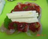 【レンジ】ささ身長芋梅肉巻き作り方2写真