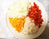 ひき肉とレンコンのキーマ風ドライカレー作り方1写真