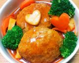 簡単美味しい❤煮込みハンバーグ作り方7写真