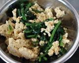 朝昼夕♪簡単♪ほうれん草と炒り卵の和え物作り方5写真