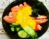 彩綺麗な魚介の黄身酢☆彡作り方7写真