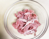 つるんと食感のいい豚しゃぶ肉のみぞれ和え作り方1写真