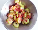 セロリの梅肉和え作り方3写真