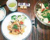 簡単☆美味しい水菜と胡桃と林檎のｻﾗﾀﾞ作り方4写真