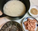 塩昆布とシーチキンの炊き込みご飯作り方1写真