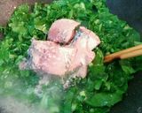 ご飯に合う常備菜！大根の葉鯖みそ作り方2写真