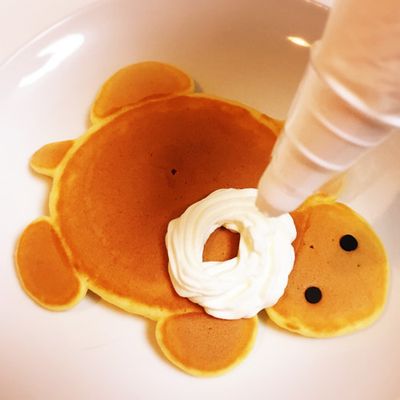 ふわふわカメさんホットケーキ♡ 朝食が楽しくなる⭐かめさんのホットケーキ by mew⁂mam