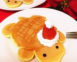 朝食が楽しくなる⭐かめさんのホットケーキ作り方15写真