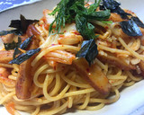 さつま揚げとキムチの和風パスタ作り方6写真