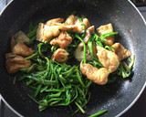【簡単】調味料2つだけ♡セリと油揚げ炒め作り方4写真