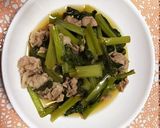しろ菜と豚肉の甘辛煮作り方6写真