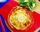 チキンとネギのレモンクリームグラタンパイ作り方11写真
