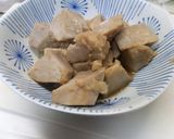 里芋の赤目親芋の煮物作り方10写真