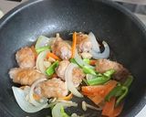簡単。夕食！豚こま肉で酢豚。作り方6写真