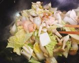 海鮮白菜あんかけ焼きうどん作り方1写真