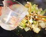 海鮮白菜あんかけ焼きうどん作り方2写真