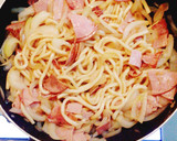 焼きうどんのオイスターソース炒め作り方4写真