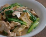 厚揚げと豚肉、小松菜の中華風とろみ煮作り方6写真