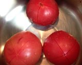 フレッシュトマトの煮込みハンバーグ作り方5写真
