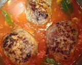 フレッシュトマトの煮込みハンバーグ作り方10写真