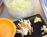 青パパイヤと卵の炒め物。作り方3写真