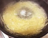 明太子とほうれん草のバター醤油パスタ作り方1写真