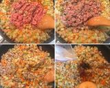 旨味ギュッと♡根菜と挽肉のドライカレー作り方3写真