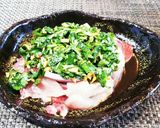パクチー入り！ブリのお刺身カルパッチョ！作り方4写真