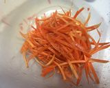 今が旬！無限人参（人参と鶏ひき肉レンジ）作り方3写真