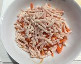 今が旬！無限人参（人参と鶏ひき肉レンジ）作り方4写真