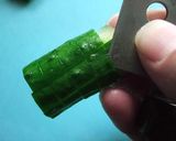 写真つき！きゅうりの飾り切り　キャラ弁に作り方9写真