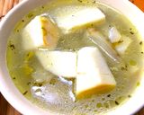 たけのこ芋とごぼうのコンソメスープ作り方4写真