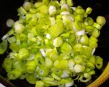 大根葉の明太子炒め作り方1写真