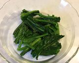 帆立とほうれん草のピリマヨサラダ作り方1写真