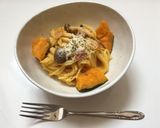 人気店の濃厚かぼちゃクリームパスタ作り方12写真