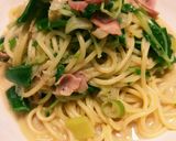 ☆豆苗とベーコンの豆乳パスタ☆作り方5写真