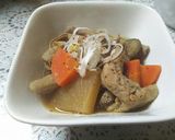 ★簡単★白モツ味噌煮込み&ぶっかけ丼★作り方6写真