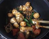 和風根菜のマーボー煮作り方2写真