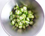 オクラの梅かつお和え作り方3写真