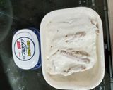 ヨーグルトとクッキーで作ったケーキ作り方1写真