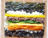 キンパ(キムパブ)　韓国風海苔巻作り方9写真