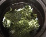 簡単 海苔と昆布茶とおかかの中華風おかゆ作り方2写真