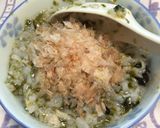 簡単 海苔と昆布茶とおかかの中華風おかゆ作り方7写真