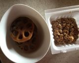 レンコンの甘煮と納豆のご飯作り方1写真