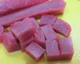 マグロとアボカドのワサビ醤油和え作り方2写真