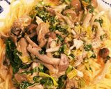 牡蠣ときのこのクリームパスタ作り方6写真