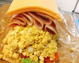 油揚げで☆ハムとカレー卵のわんぱくサンド作り方14写真
